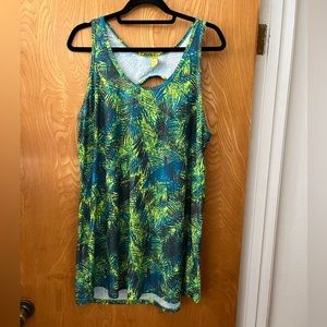 Lole tropical palm print active dress XL